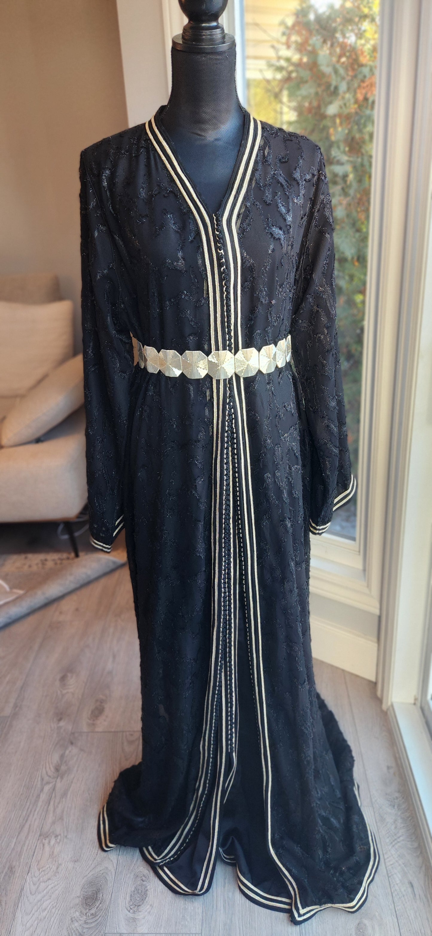 Black Moroccan Caftan – Timeless Elegance & Grace